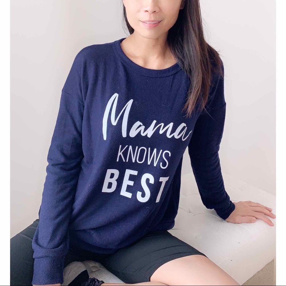 SOFT CREW NECK FLEECE SWEATER - MAMA KNOWS BEST - Picture 2 of 8